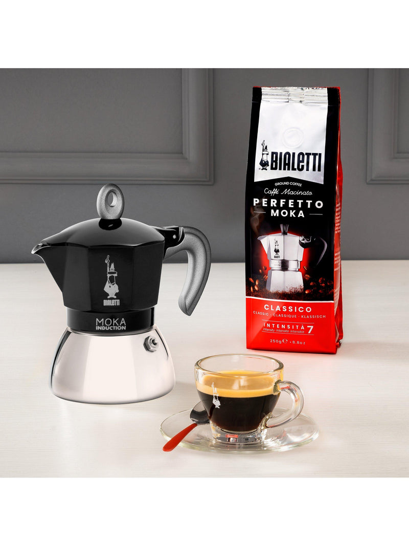 Bialetti Moka Induction Espresso Coffee Maker Black 180ml - British product