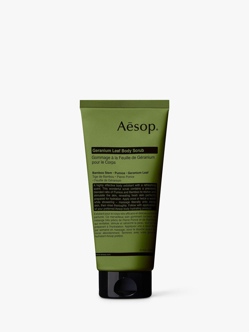 Aesop Geranium Leaf body scrub 180ml - British product