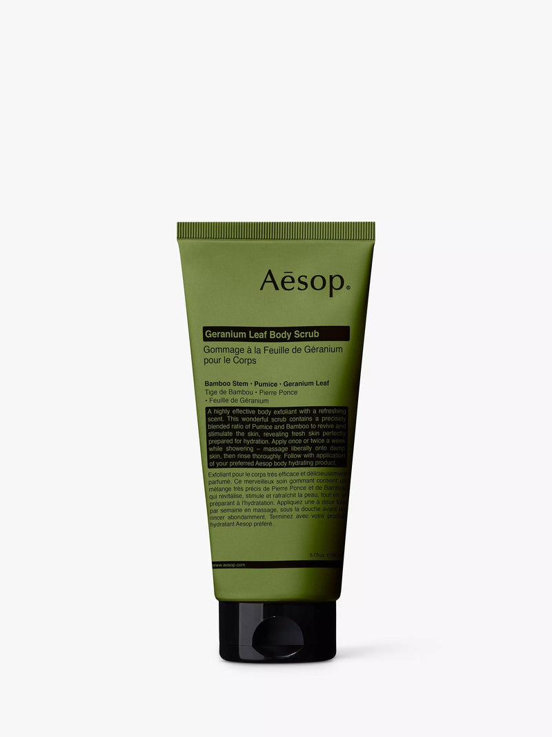 Aesop Geranium Leaf body scrub 180ml - British product