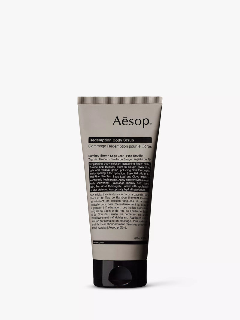Aesop Redemption body scrub 180ml, imported from the UK
