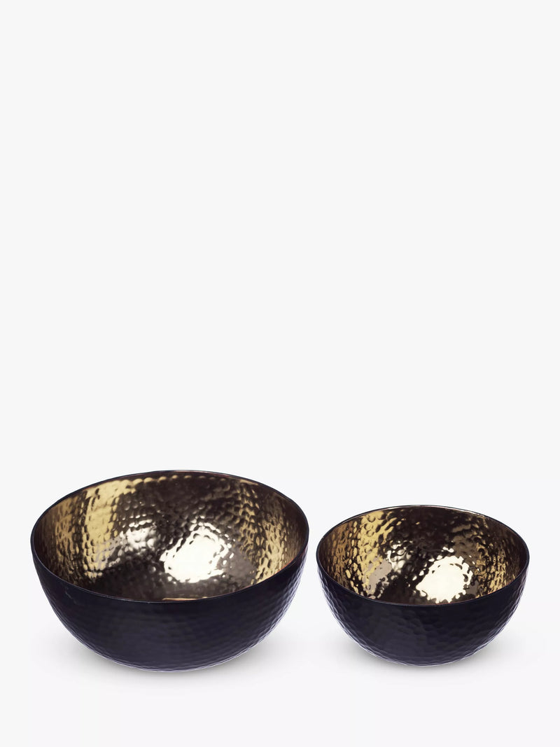 Selbrae House nesting hammered serving bowls, imported from the UK