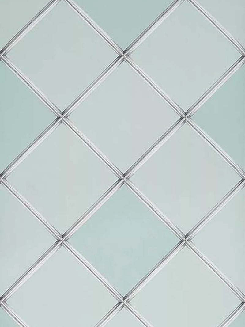 Osborne & Little Palm House Trellis wallpaper, imported from the UK