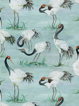 John Lewis Osborne & Little Cranes Wallpaper 10m x 70cm- Buy online at McGrocer
