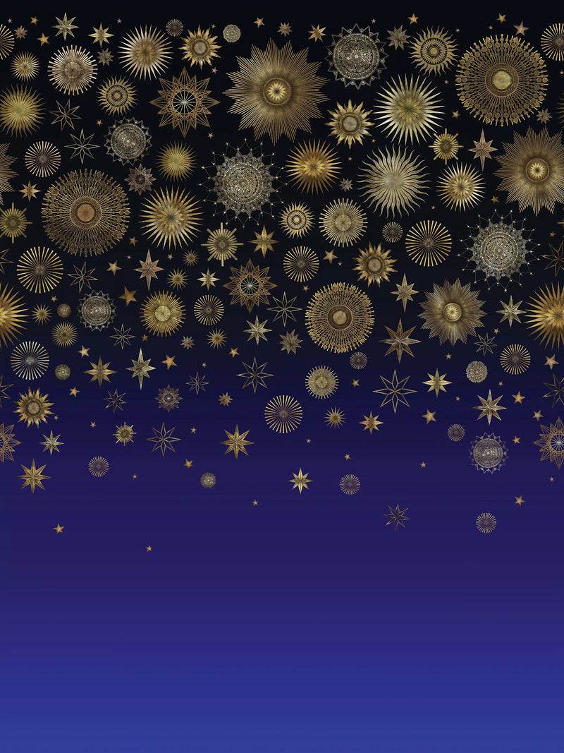 Matthew Williamson Celestia wallpaper night sky golden stars, imported from the UK