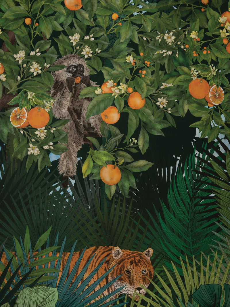 Matthew Williamson Tiger Grove wallpaper panel set - (British brand)