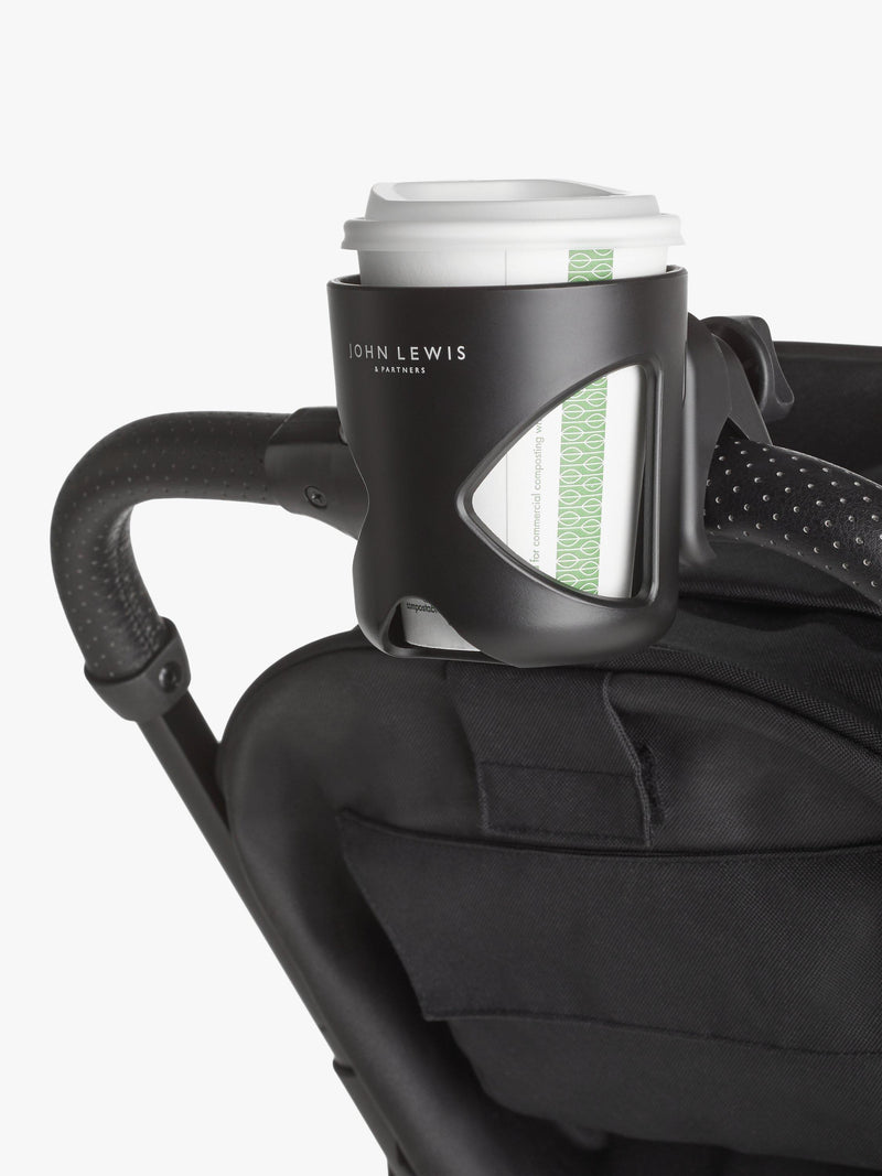 John Lewis pushchair cup holder black, UK version