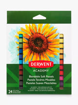 John Lewis Derwent Academy Soft Pastels Drawing Set Pack of 24- Buy online at McGrocer