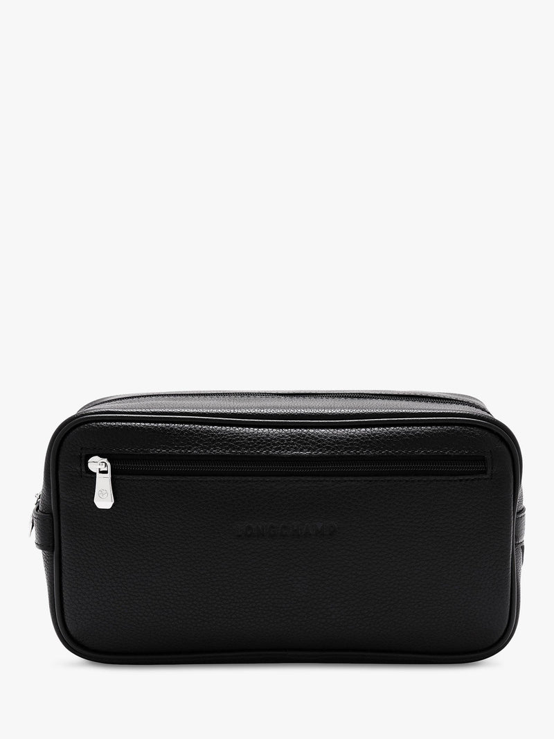 Longchamp Le Foulonné Leather Toiletry Bag 25x14x11cm, imported from the UK
