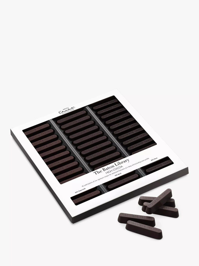 Hotel Chocolat high-cocoa chocolate baton library 365g, UK version