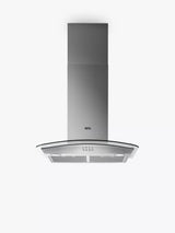 John Lewis AEG DTB3653M 60cm Chimney Cooker Hood, Stainless Steel/Glass- Buy online at McGrocer