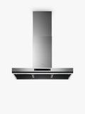 90cm Stainless Steel Chimney Cooker Hood with LED Lighting and Hob2Hood Technology