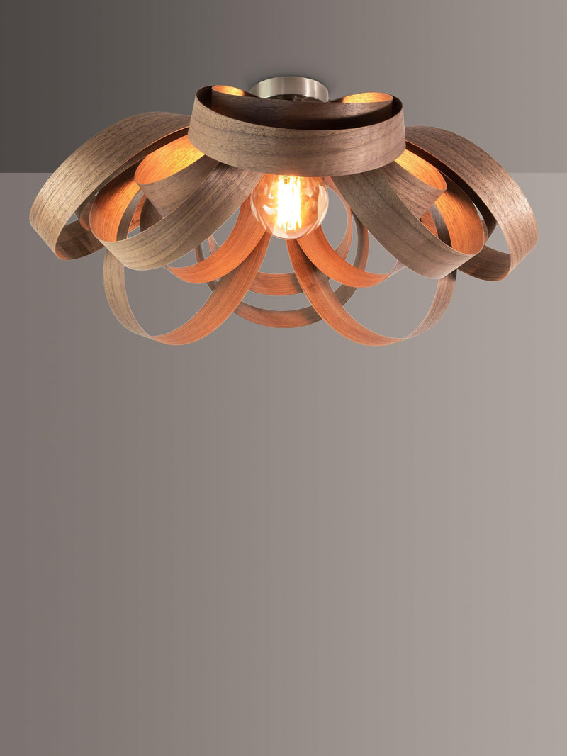 Tom Raffield Skipper semi flush ceiling light 59cm, imported from the UK