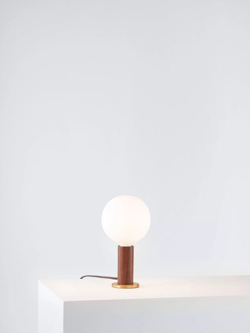 Tala Knuckle Table Lamp with Sphere IV 8W ES LED Dim to Warm Globe Bulb