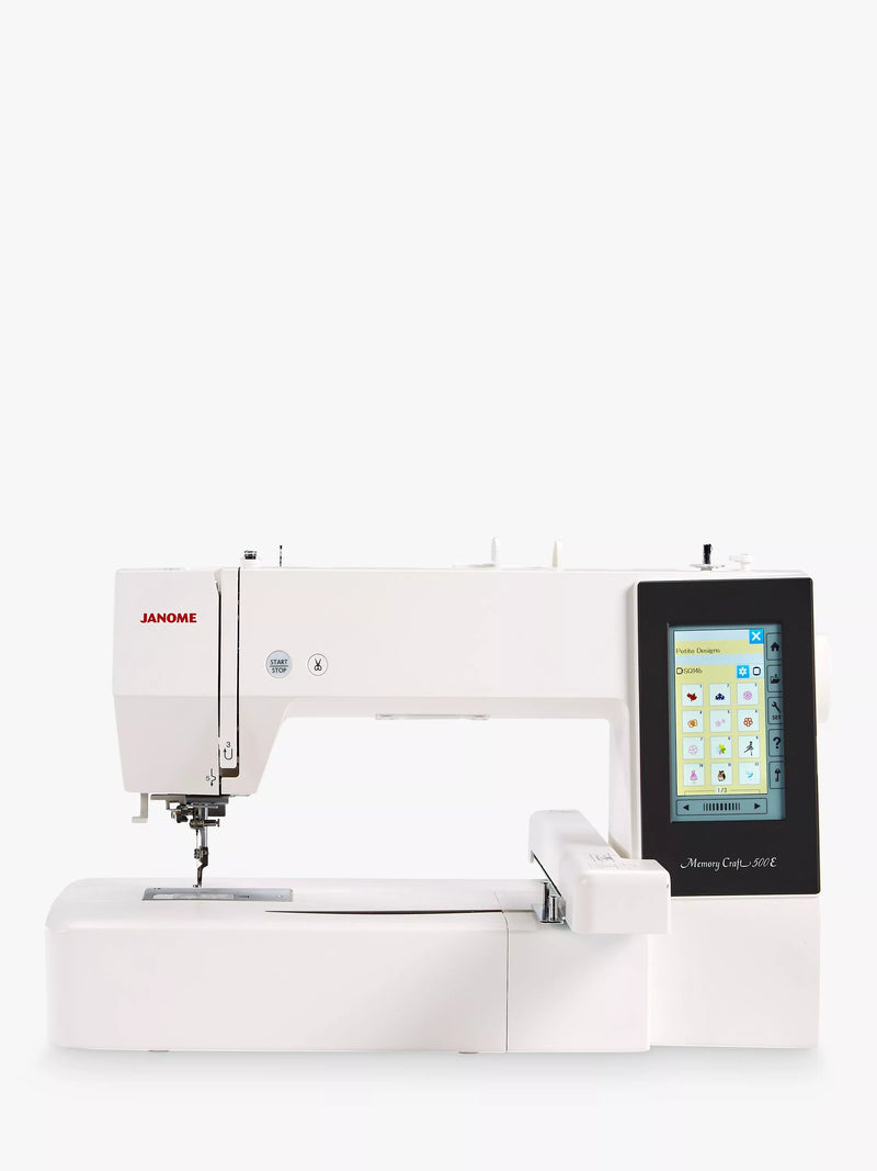 Janome Memory Craft MC500E LE embroidery machine (British brand)