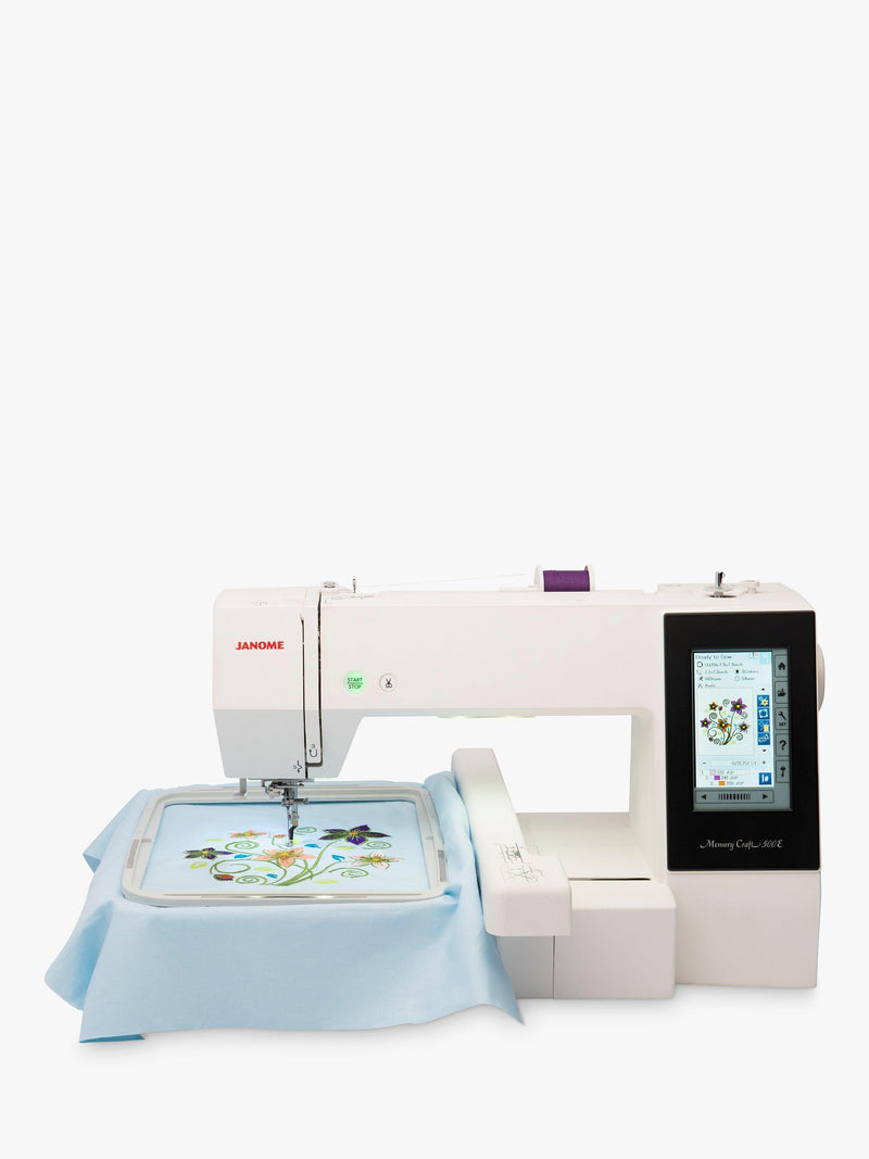 Janome Memory Craft MC500E LE embroidery machine (British brand)