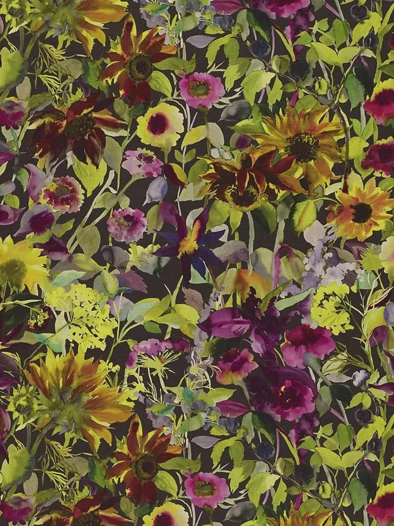 Designers Guild Indian Sunflower furnishing fabric, imported from the UK
