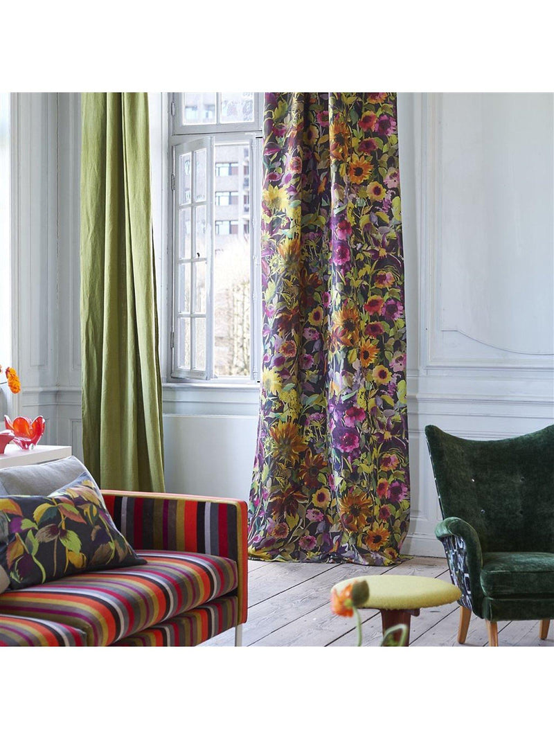 Designers Guild Indian Sunflower furnishing fabric, imported from the UK