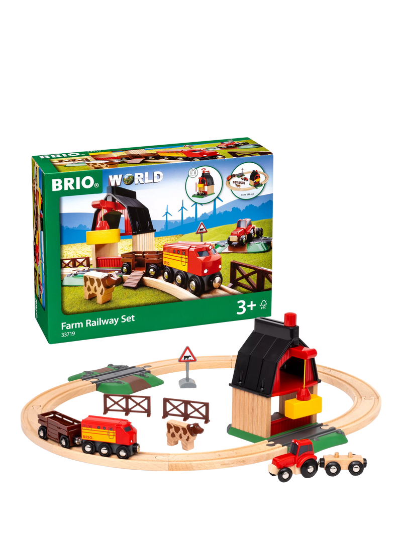 BRIO wooden train set Animal Farm, imported from the UK