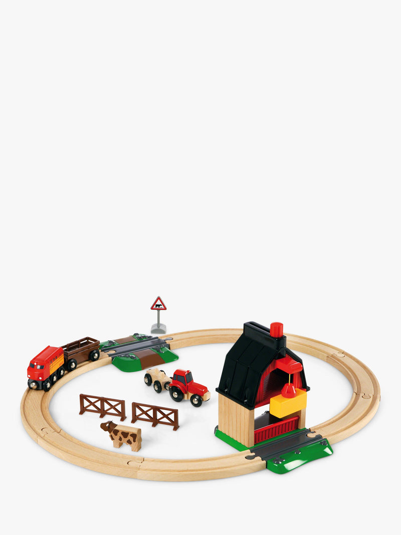 BRIO wooden train set Animal Farm, imported from the UK