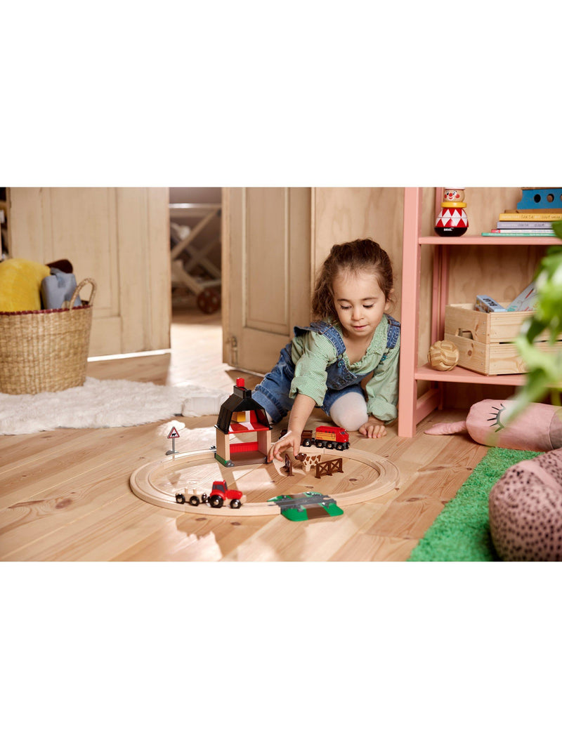 BRIO wooden train set Animal Farm, imported from the UK