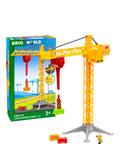 BRIO light up construction crane wooden toy (British brand)