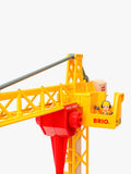 BRIO light up construction crane wooden toy (British brand)