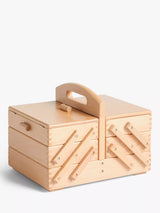 John Lewis Milward Wooden Cantilever Sewing Box- Buy online at McGrocer