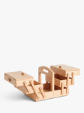 Milward wooden cantilever sewing storage box, UK version
