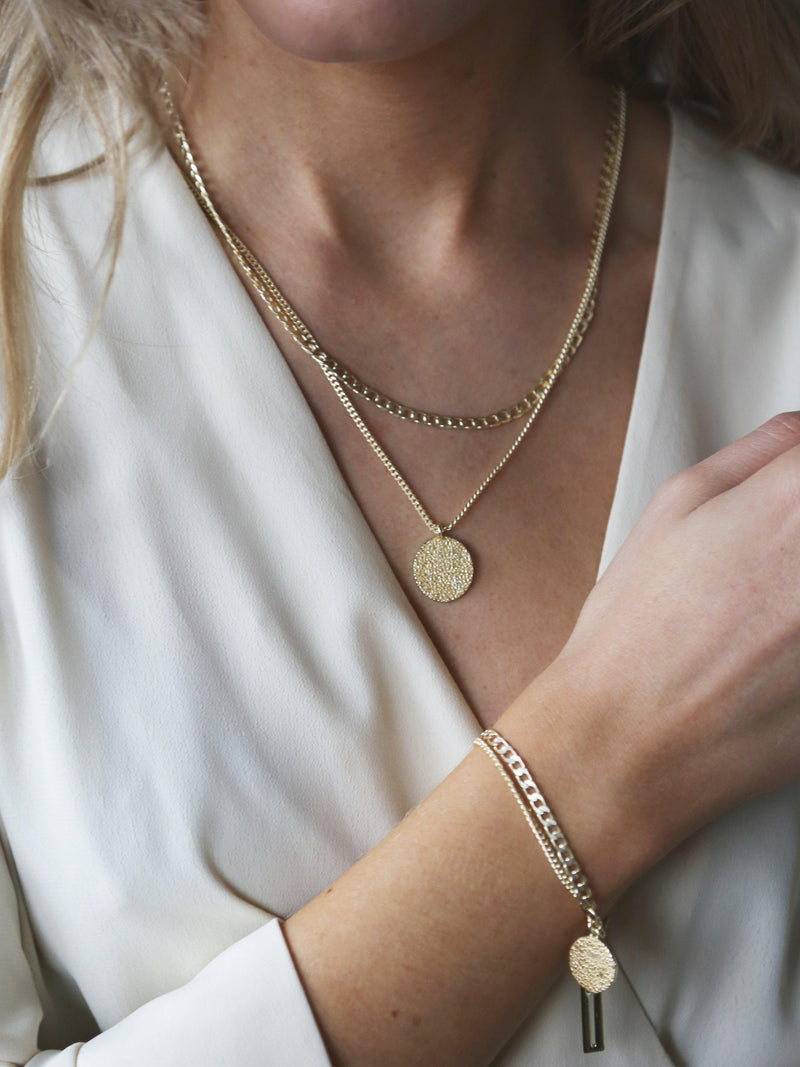 Tutti & Co gold plated double chain layered necklace (British brand)