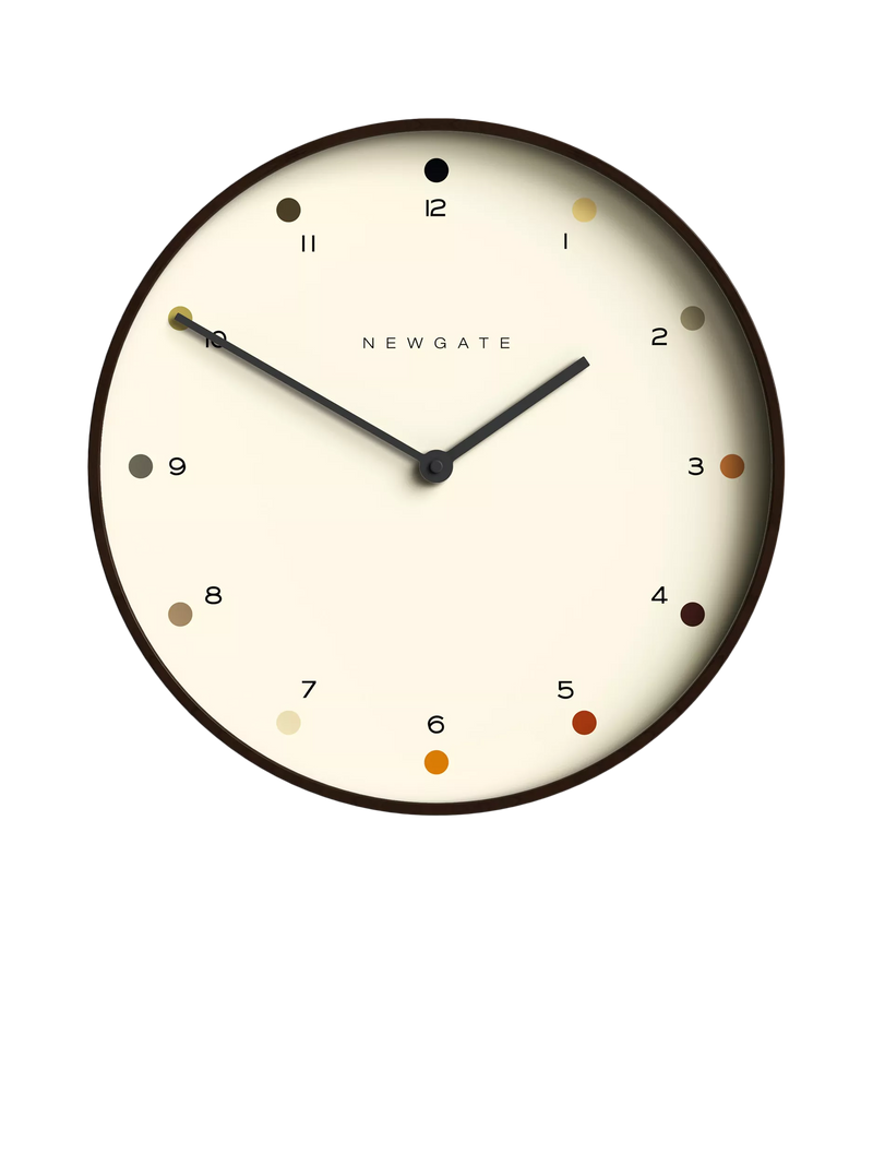 Newgate Clocks Mr Clarke wall clock 40.5cm brown, UK version