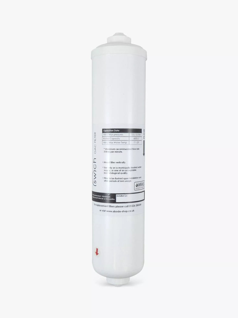 Abode Swich GAC replacement water filter cartridge, UK version