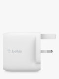 Belkin white dual USB wall charger, imported from the UK