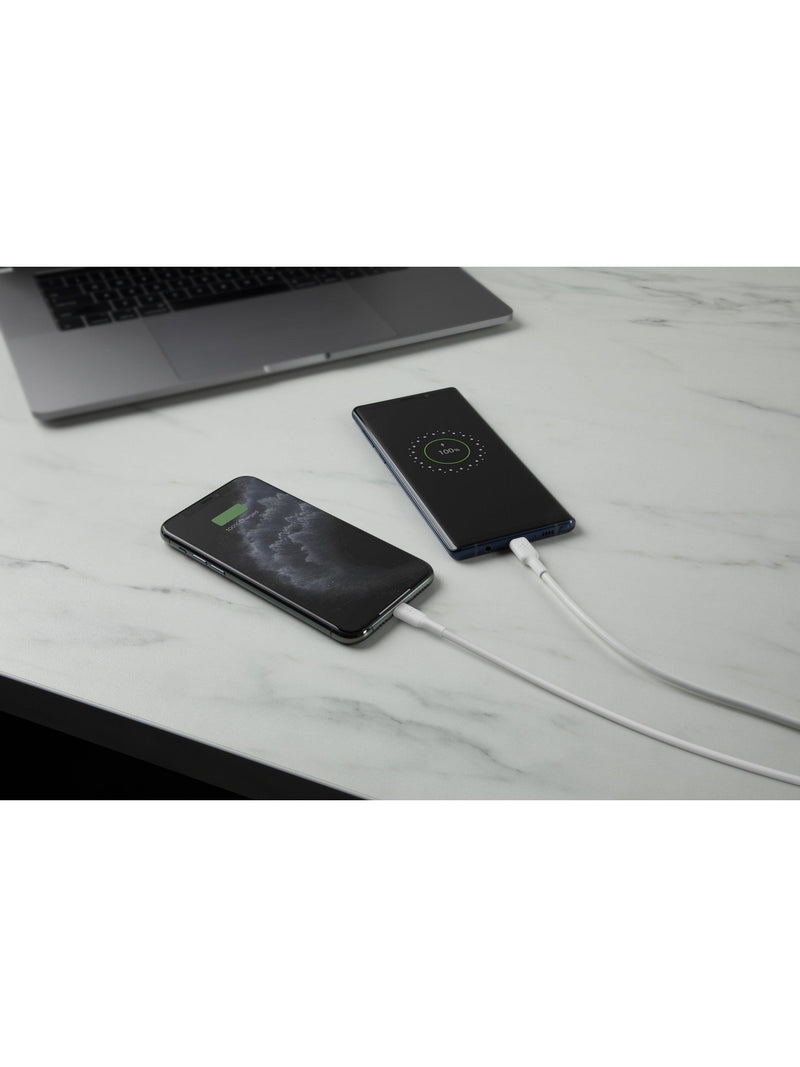 Belkin white dual USB wall charger, imported from the UK