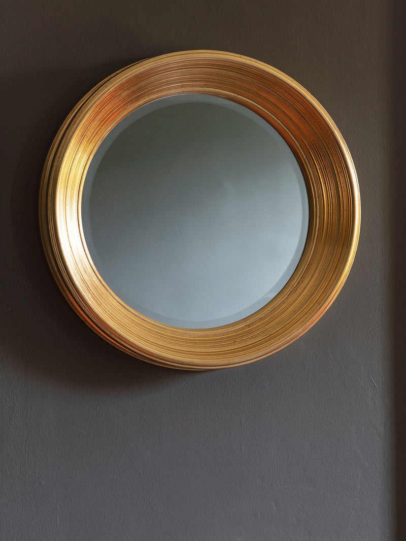 Gallery Direct Chaplin round mirror gold 65cm (British brand)