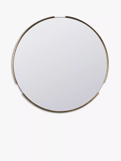 John Lewis Gallery Direct Fitzroy Round Wood Frame Mirror, 80cm- Buy online at McGrocer