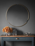 Gallery Direct Fitzroy round mirror 80cm, imported from the UK