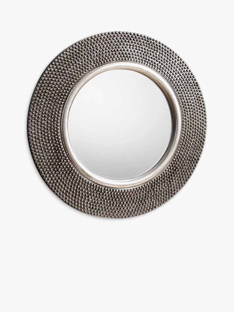 Gallery Direct Whittington round textured mirror 80cm, imported from the UK