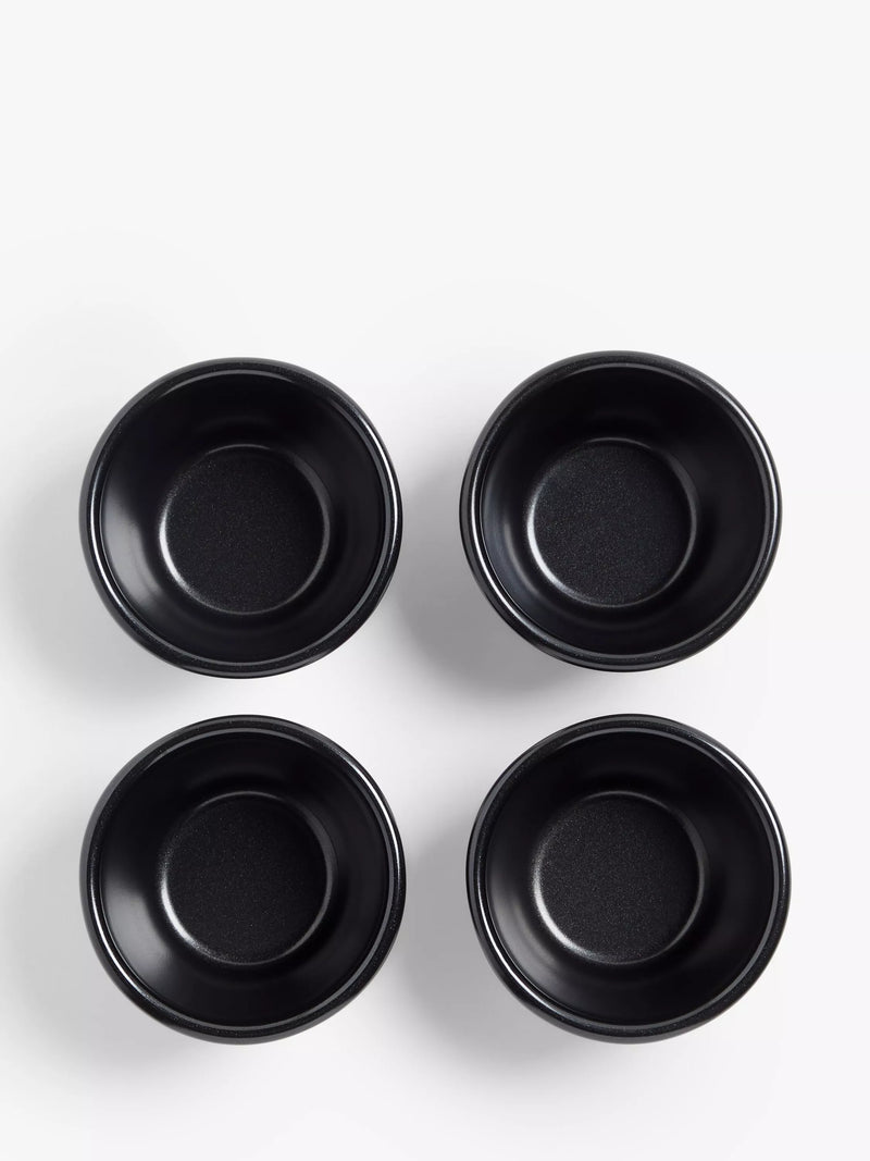 John Lewis non-stick carbon steel pudding moulds set of 4, imported from the UK