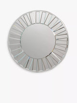 John Lewis Gallery Direct Mondello Round Glass Frame Mirror, Clear, 61cm- Buy online at McGrocer
