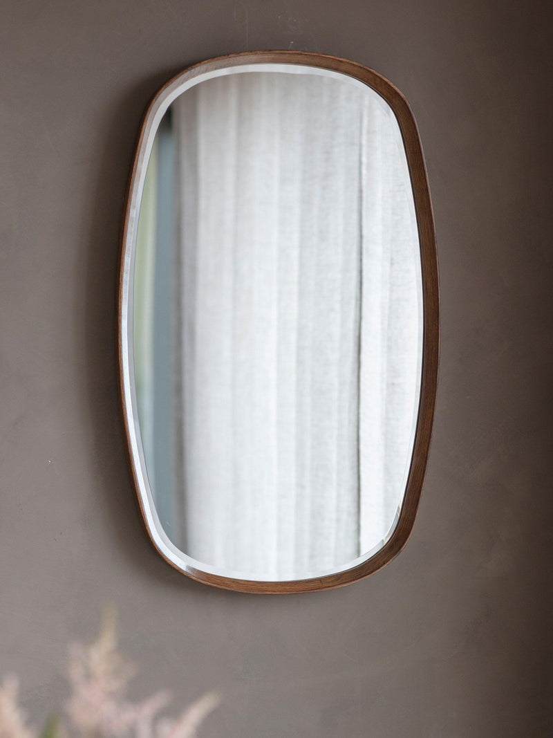 Gallery Direct Keaton oval wall mirror 90x55cm, imported from the UK