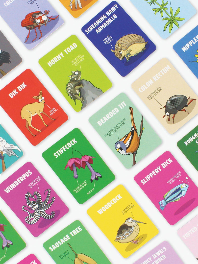 Ginger Fox Don't Be A Dik-Dik adult party card game, UK version