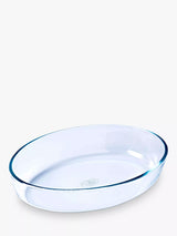 John Lewis Pyrex Essentials Oval Glass Roasting Dish, 3L, 35cm- Buy online at McGrocer