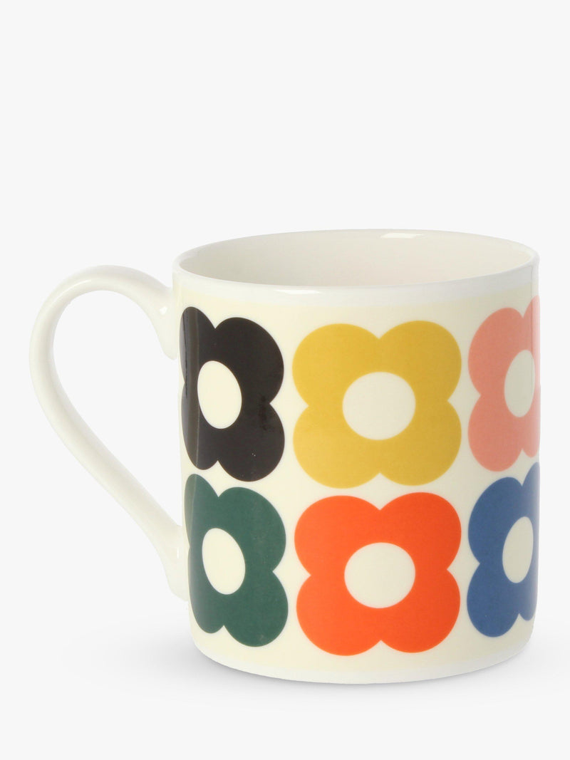 Orla Kiely spot flower mug 300ml, imported from the UK