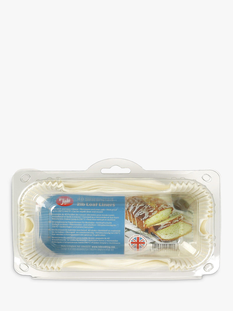 Tala non-stick siliconised loaf tin liners pack of 40 (British brand)