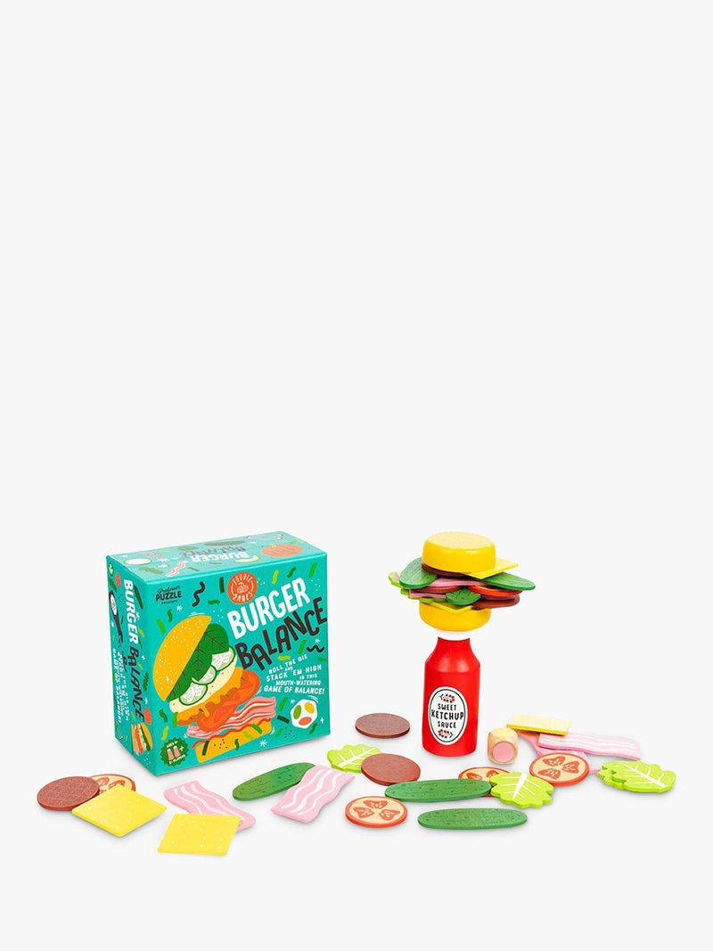 Professor Puzzle burger balance party game, imported from the UK