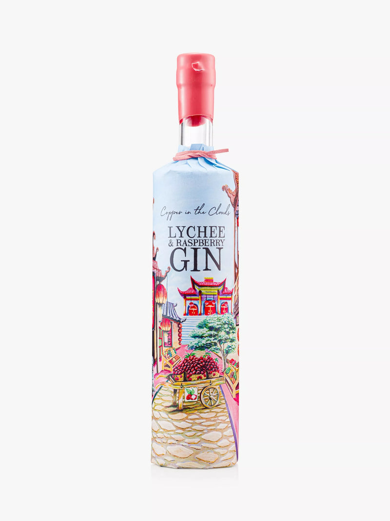 Copper in the Clouds lychee and raspberry gin 70cl - British product