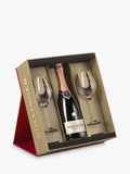 Bollinger rosé champagne with 2 glasses, 75cl - British product