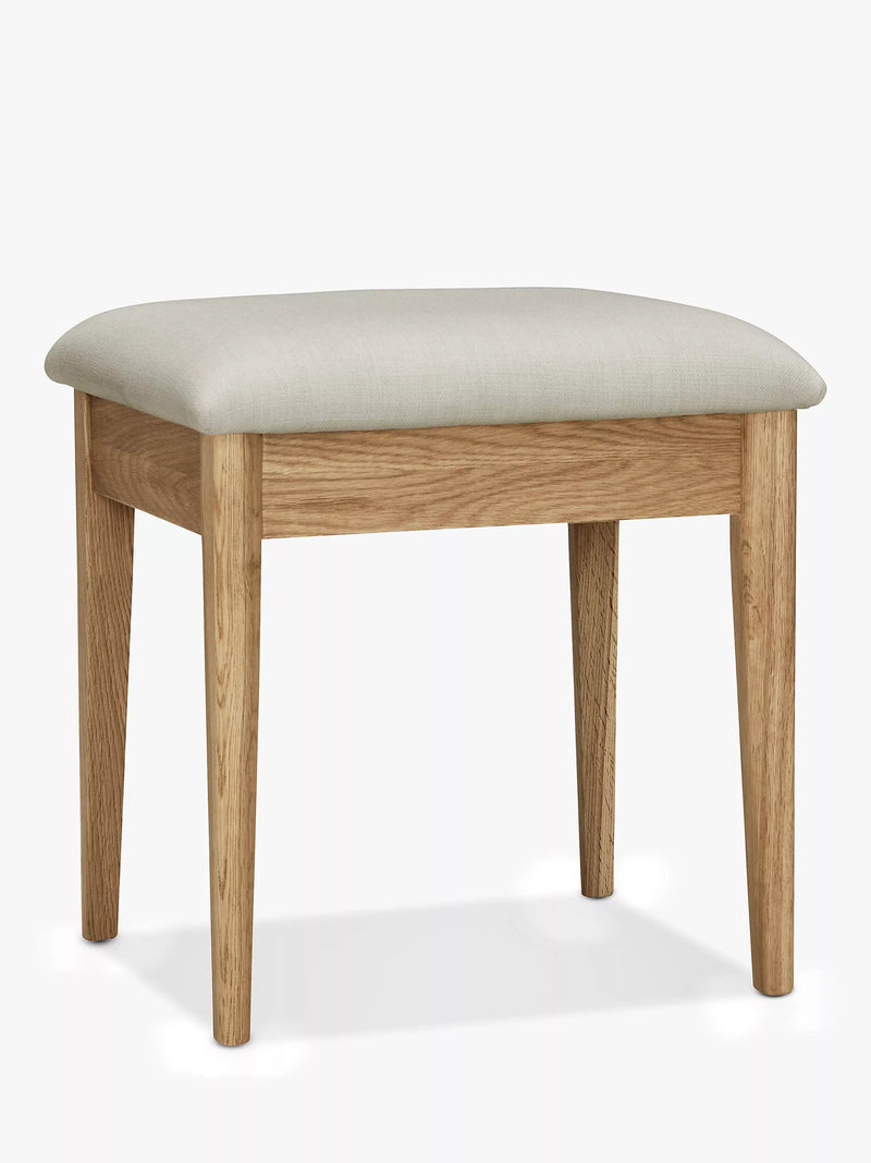 John Lewis Essence dressing table stool in oak - British product
