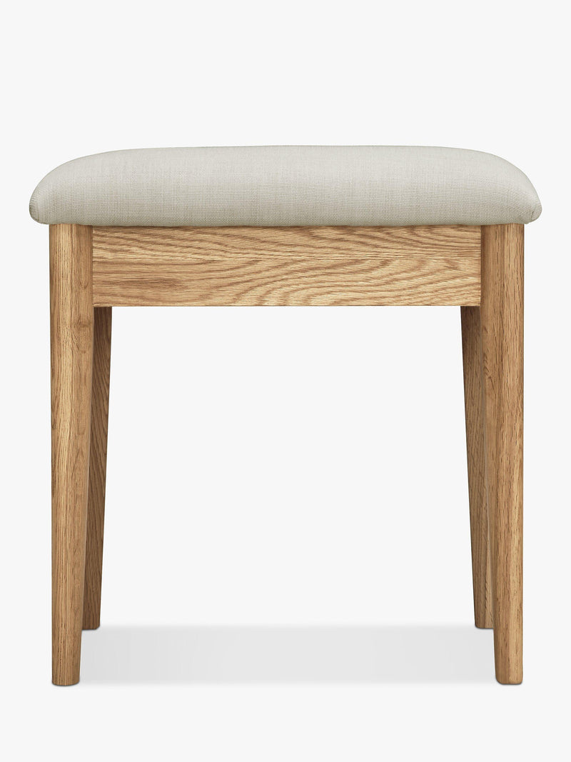 John Lewis Essence dressing table stool in oak - British product