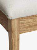 John Lewis Essence dressing table stool in oak - British product